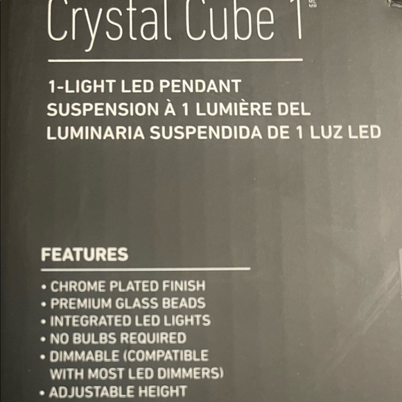 COPY - Square Crystal Chandelier - Picture 3 of 3